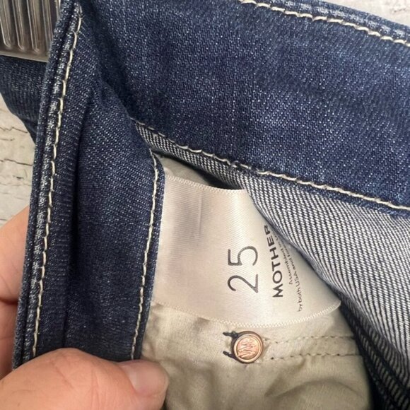 Mother High Waisted Looker Ankle Fray in Tongue in Chic Wash Size 25 - Picture 6 of 10